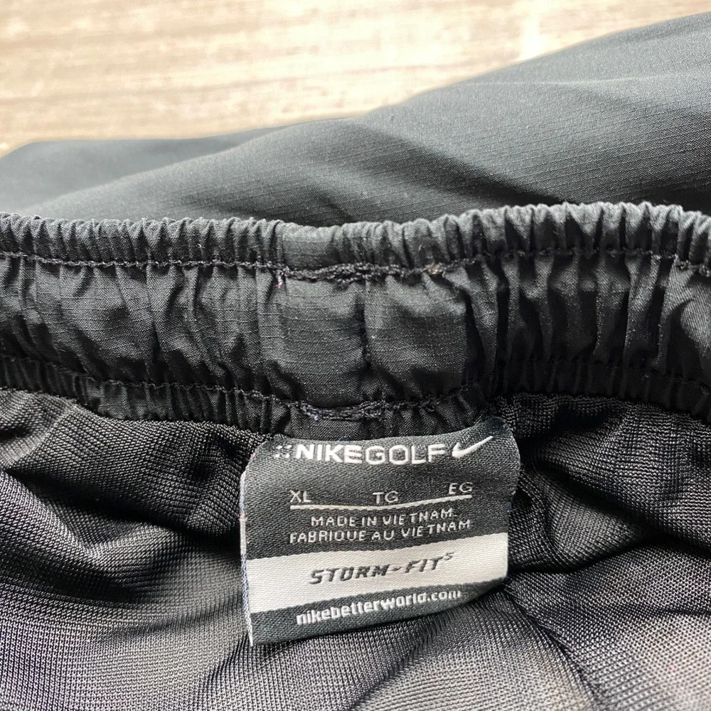 Nike Golf Rain Pants Mens XL Black Carolina Panthers Storm-Fit Athletic 726399